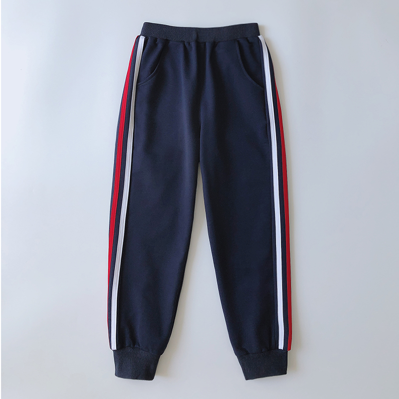 儿童长裤纯棉校服运动裤杠条卫裤