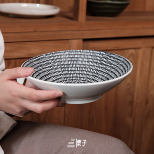 栗子家设雨花台斗笠面碗菜碗陆升旋风纹ins风面碗高档西餐沙拉碗