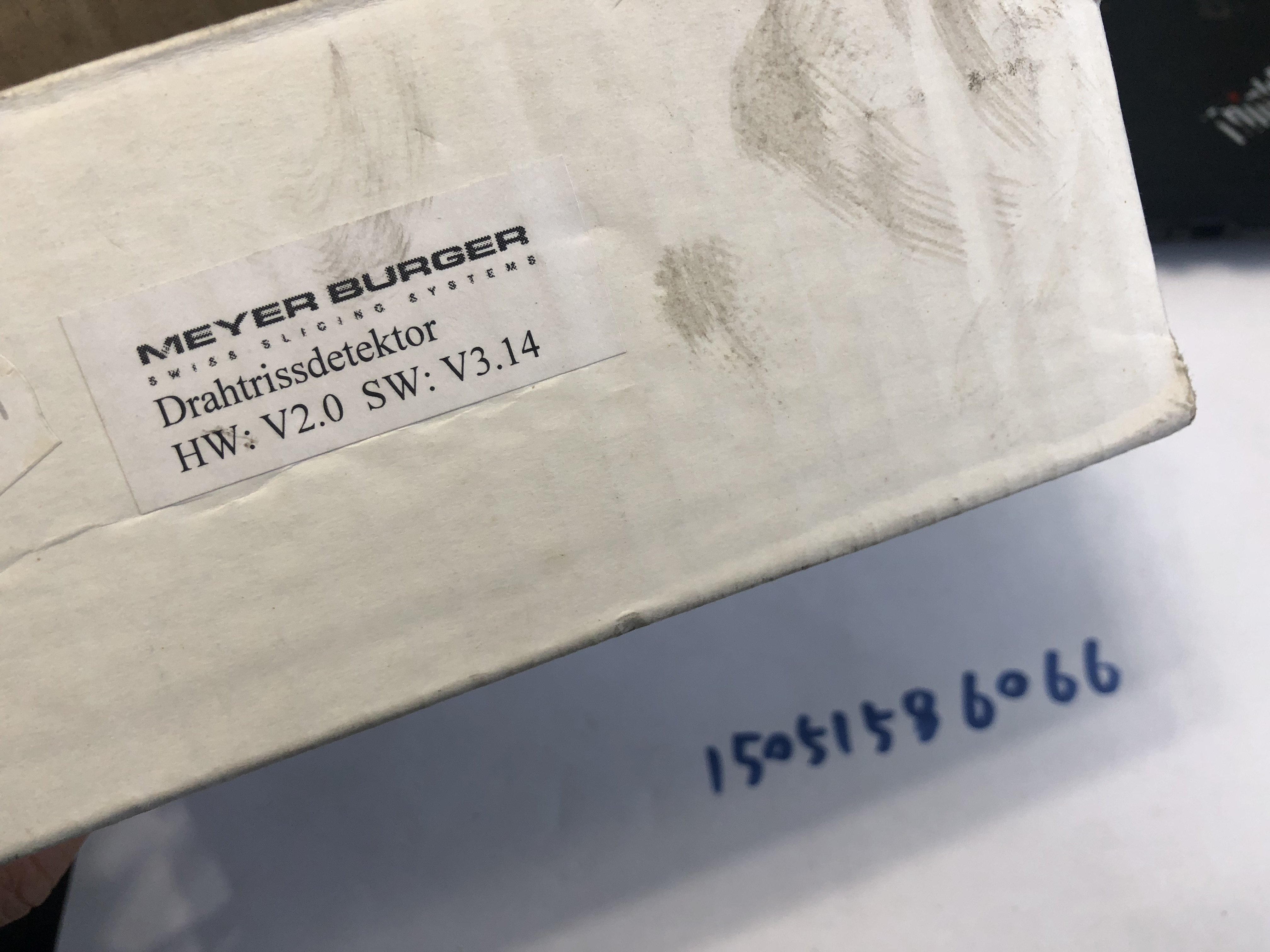 MEYER BURGER   SWISS SLICING SYSTEMS  HW:V2.0   SW:V3.14