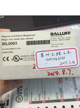 BALLUFF传感器BIL0003全新正品BIL ED0-P060A-01-S75