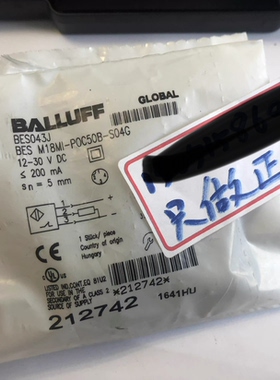 BALLUFF  BES043J ；BES M18MI-POC50B-S04G 全新包邮 260510