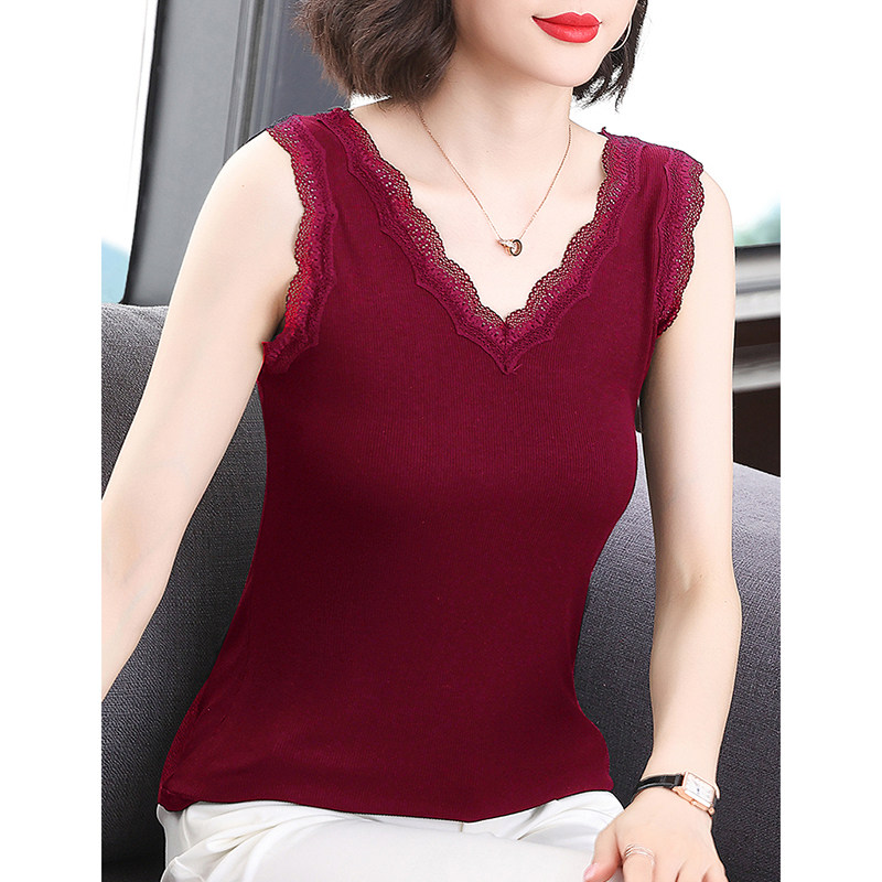 大码胖mm蕾丝吊带背心女装夏季新款外穿无袖t恤百搭v领上衣打底衫,女装/女士精品,背心吊带,淘宝优惠券,粉丝福利购,淘宝优惠卷