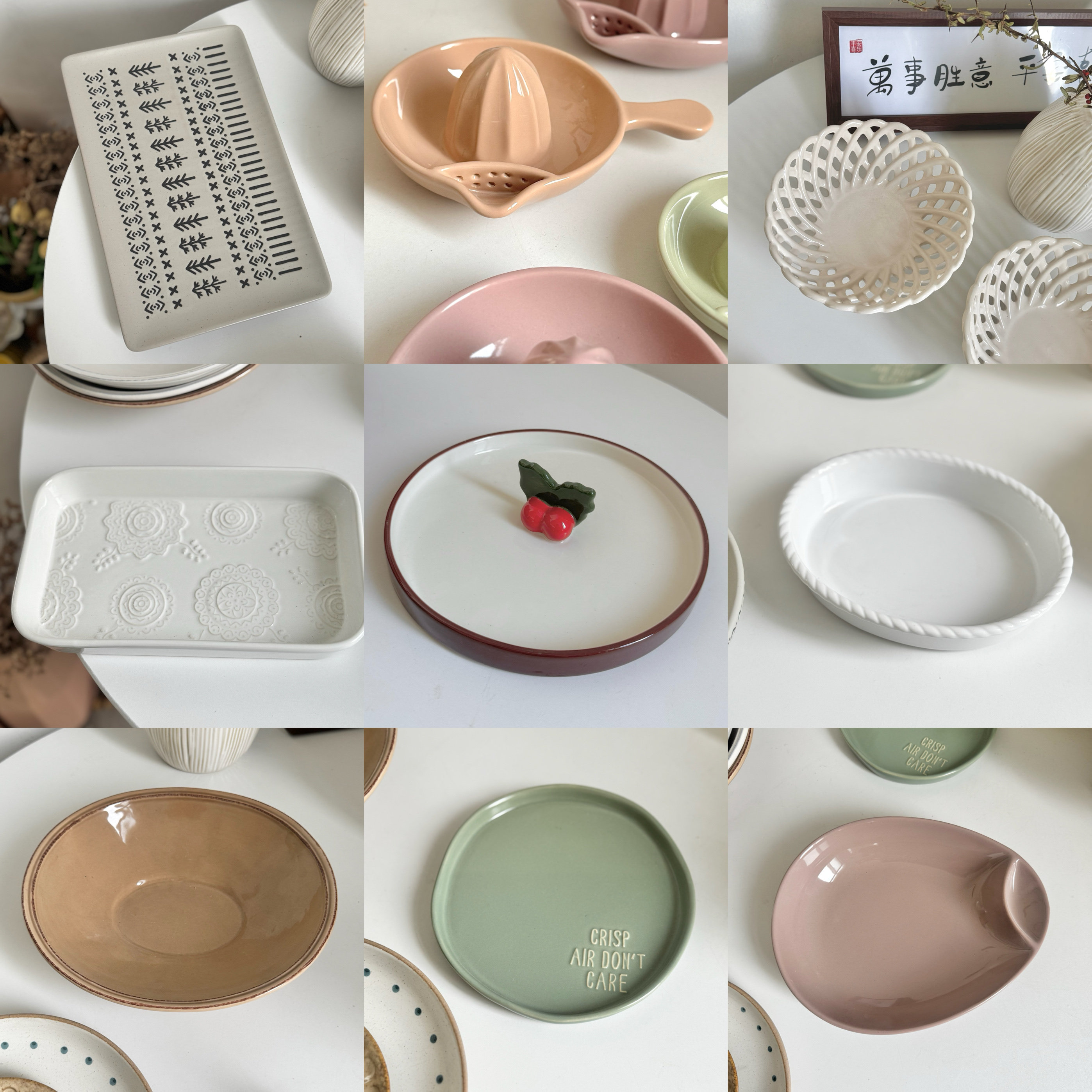 家用陶瓷深盘子外贸尾单