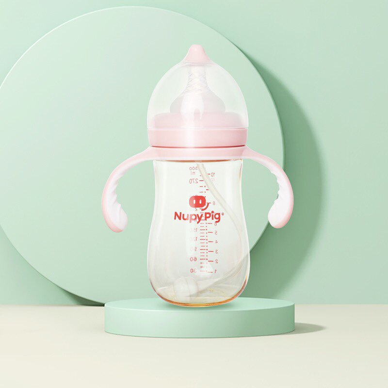 小猪努比NB238/NB239宽口径PPSU奶瓶240/300ml防胀气奶瓶