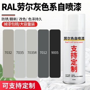 自喷漆RAL7035浅灰色机电修补机柜控制箱配电箱文件柜黑白色油漆