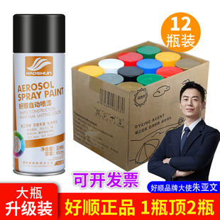 整箱装批自动手摇自喷漆金属防锈家具木器漆汽车涂鸦墙面黑白色发