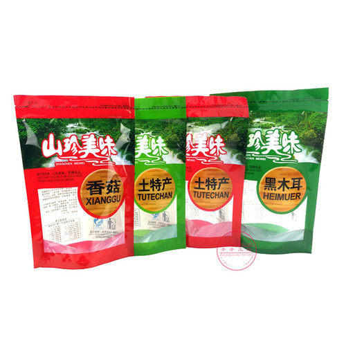 土特产包装袋自封口半斤三两山珍干货香菇黑木耳笋干黄花菜礼品袋 - 封面