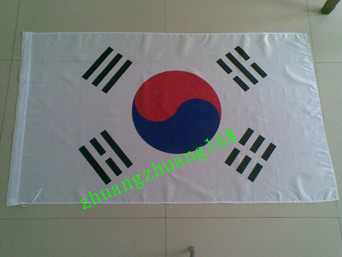 厂家直销,4号(90*150cm)韩国国旗,韩国旗帜,各国国旗,旗帜定做