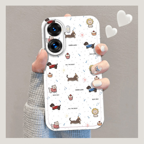 适用OPPOA6X A6m手机壳OPPOA6m镜头全包磨砂可爱狗狗高颜值防摔软壳高级感PLT140保护套卡通创意新款手机套