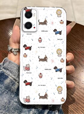 适用于OPPOA36手机壳a36镜头全包pegm10简约防摔可爱小狗狗硅胶软壳高级感保护套超薄可爱创意新款oppo手机套