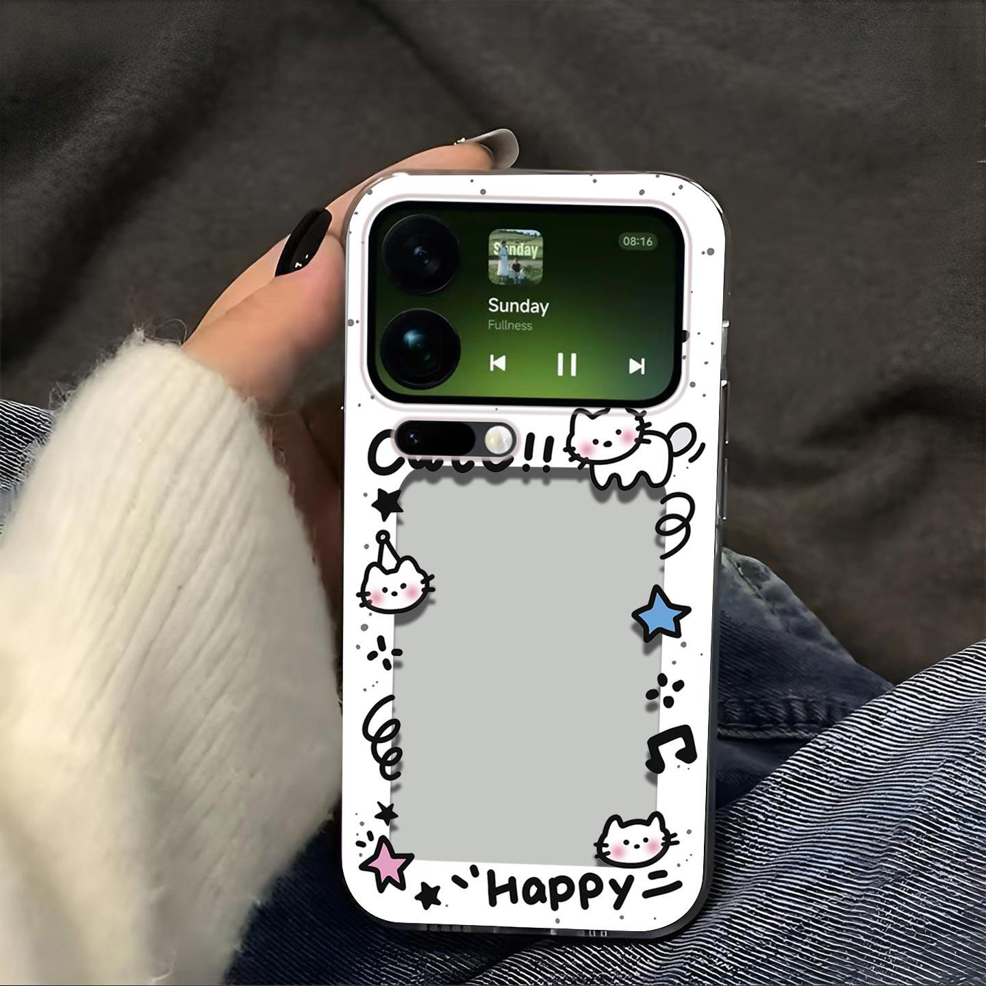 猫抓相框放照片适用小米17ProMax 17Pro手机壳小米17镜头全包Xiaomi磨砂防摔软壳高级感保护套小卡创意女新款