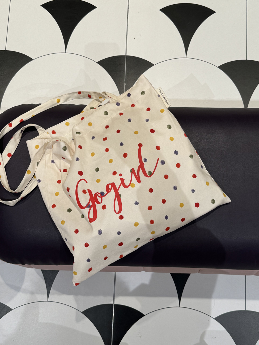 gogirl彩色波点单肩包