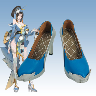 236王者荣耀 魅语不知火舞COS鞋cosplay鞋漫展订做来图定制二次元