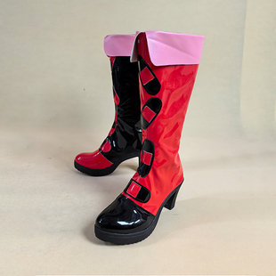 COSPLAY鞋 3802异世界自杀小队小丑女哈莉奎茵cos鞋 来图定制演出鞋