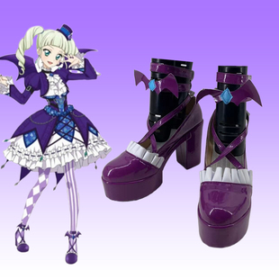 1435 偶像活动藤堂百合香 哥特魔法藤堂尤里卡cos鞋二次元演出鞋