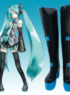 70初音未来Hatsune Miku初音COS鞋cosplay来图定制漫展订做二次元
