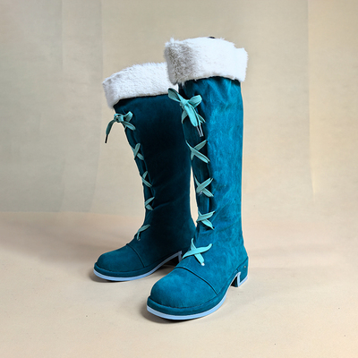 2974 初音未来miku冬装cos鞋来图定制动漫展二次元演出鞋COSPLAY