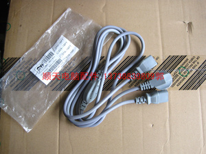 全新原装1.8米国标台式机电源线通用三孔一分二电源线0.75x3铜芯