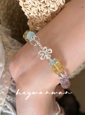 夏日多巴胺S925纯银镂空花朵