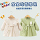 儿童罩衣女宝洋气外穿公主裙防水防脏秋冬款 宝宝吃饭围兜反穿护衣