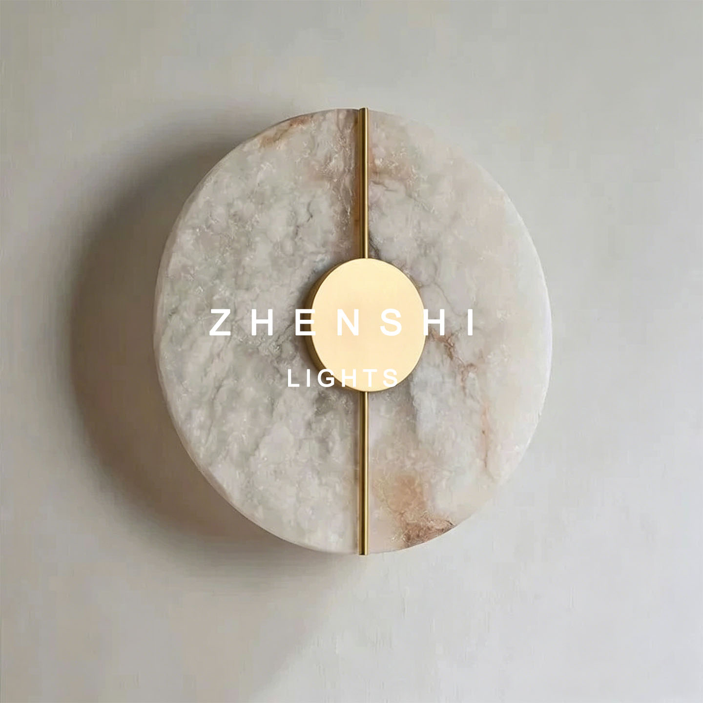 现代简约北欧天然云石灯客厅背景壁灯