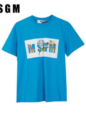 意大利潮牌MSGM女士套头短袖T恤