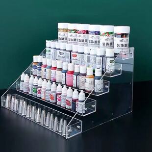 烘焙裱花嘴架子透明收纳盒收纳盒桌面收纳盒收纳盒阶梯式多功能