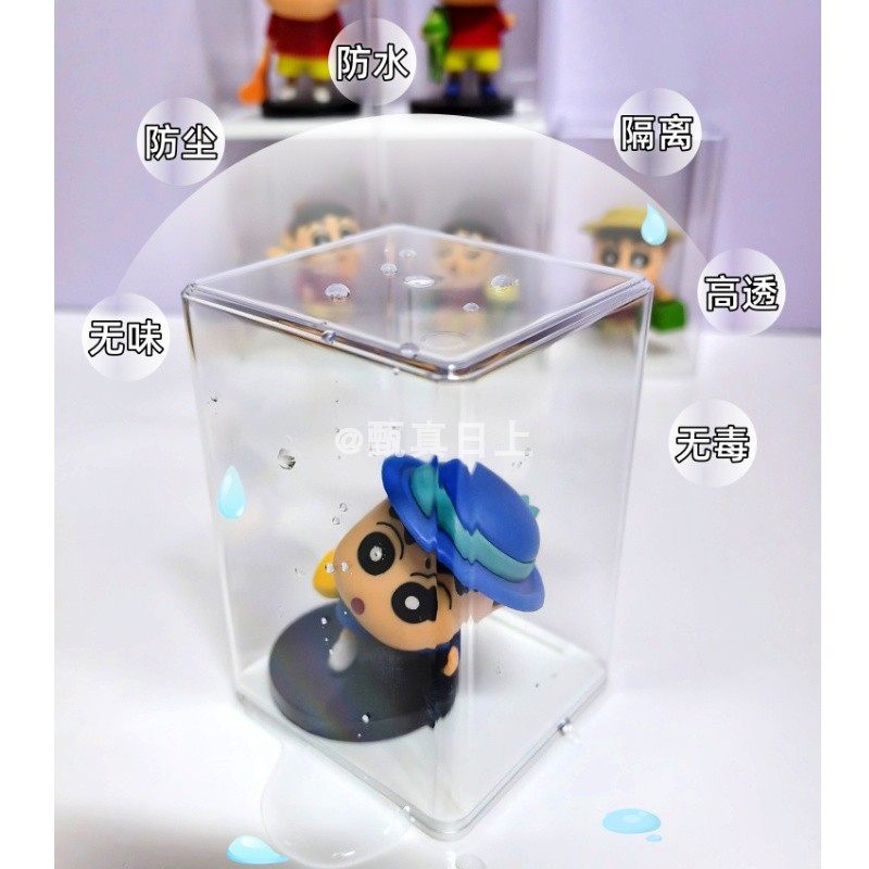 收纳手办收纳盒盲盒蜡笔小新展示盒泡泡玛特娃娃陈列柜透明盒防尘,收纳整理,手办收纳盒,淘宝优惠券,粉丝福利购,淘宝优惠卷