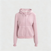 慵懒休闲百搭显瘦连帽卫衣卫裤 FOREVERCAN 白桃卫衣