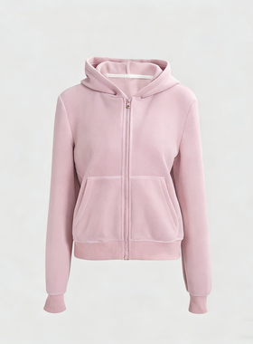 FOREVERCAN“白桃卫衣”慵懒休闲百搭显瘦连帽卫衣卫裤