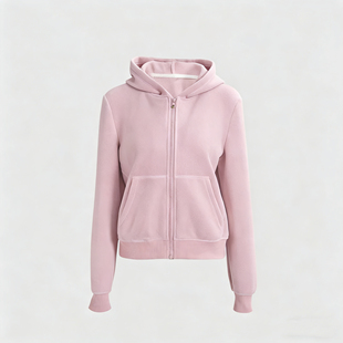 慵懒休闲百搭显瘦连帽卫衣卫裤 FOREVERCAN 白桃卫衣