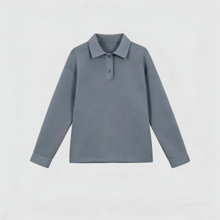 半裙 FOREVERCAN 休闲上衣 立裁Polo领长袖 WT24141C 海鸥