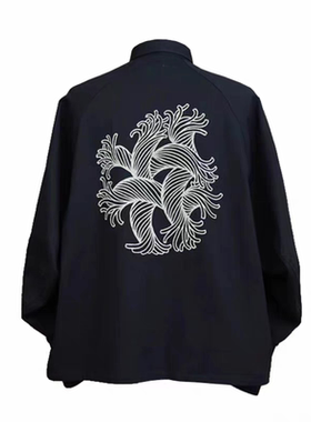 Christopher Nemeth 廓形绳结复古衬衫cleanfit男女同款长袖外套