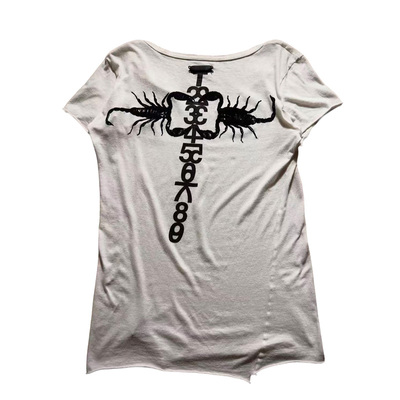 ifsixwasnine lgb l.g.b 稀有蝎子天蝎短袖T恤V领上衣白色