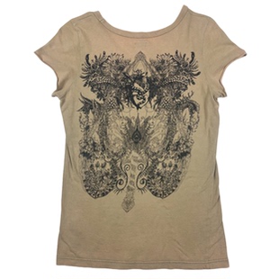 LGB T恤 视觉系蛇果印花图案短袖