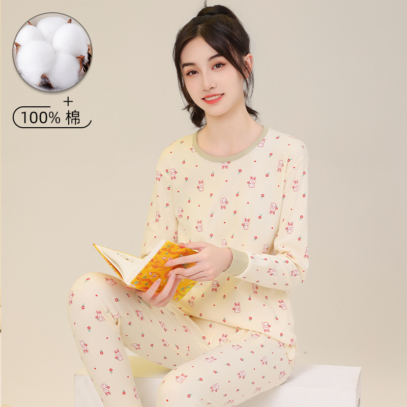 女大童秋衣秋裤套装纯棉男童衬裤14儿童女童12岁女孩线衣线裤全棉