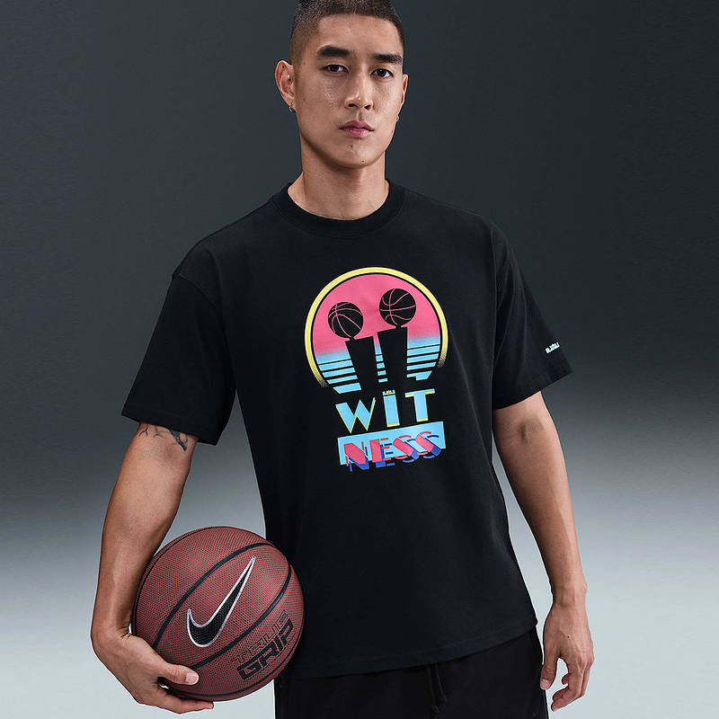 Nike耐克2025年男新款休闲宽松篮球T恤印花短袖针织衫IH8549-045