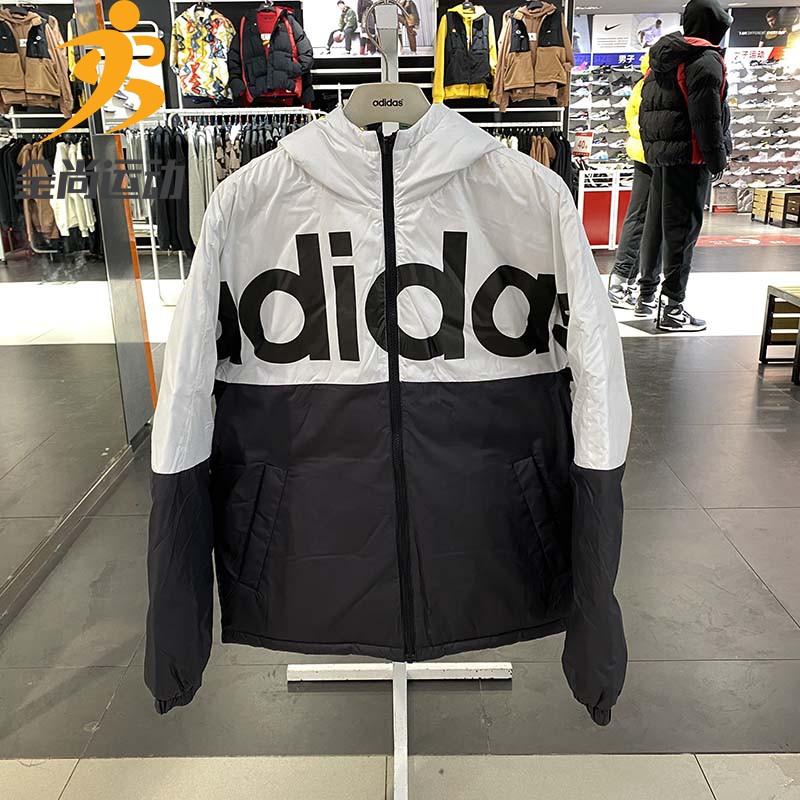 阿迪达斯男防风保暖羽绒服