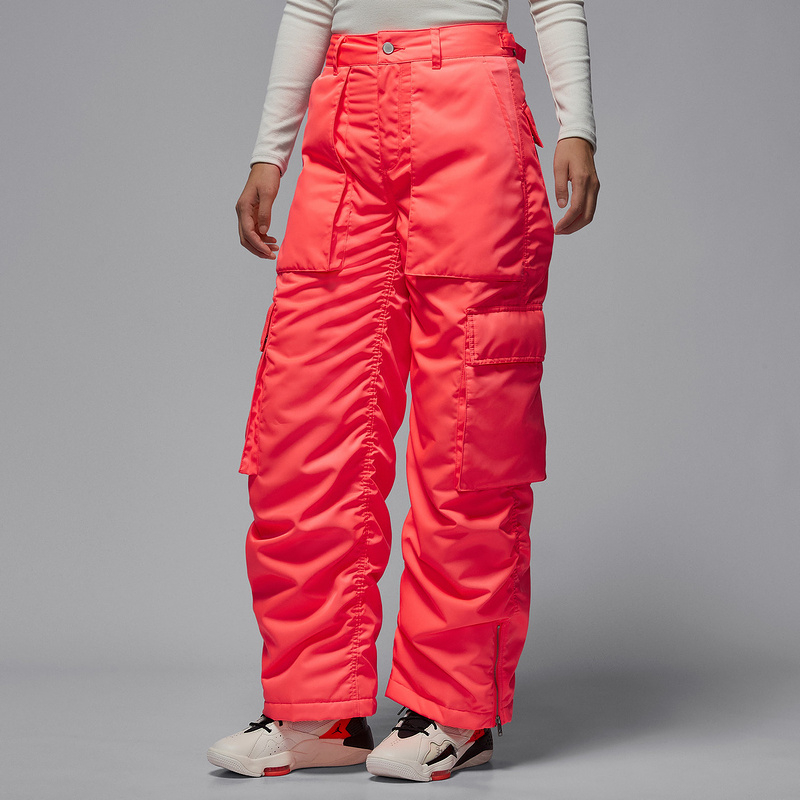 耐克2025新款女梭织长裤中腰宽松直筒裤口袋运动工装裤HV0343-804