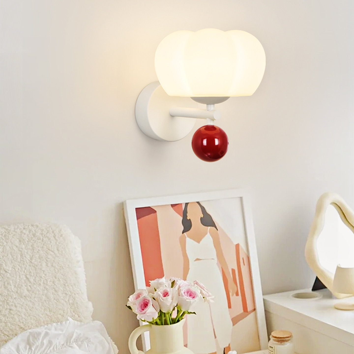 卧室床头小夜灯北欧现代简约壁灯