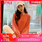 Handu quần áo nhà 2019 mùa thu mới Hàn Quốc phụ nữ lỏng lẻo thêu áo len đầu mùa thu nữ triều - Áo len