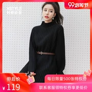 Quần áo Handu 2018 của phụ nữ Hàn Quốc mùa thu mới thả lỏng màu dài áo len mềm mại cho em gái - Áo len