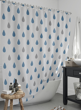 浴室透明隔断peva浴帘防水防霉干湿分离遮挡帘免打孔廉布送挂钩