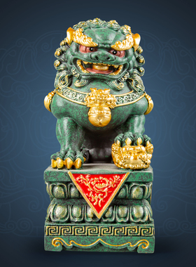 逗兽记青砂石摆件国潮桌面茶宠