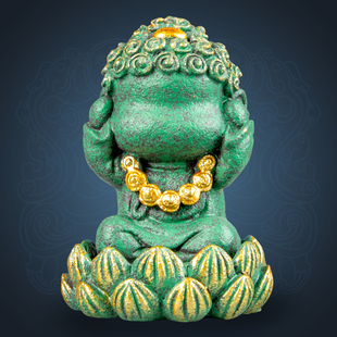 创意四不小佛不听线香插禅意茶宠摆件中式佛像香薰炉香托桌面装饰