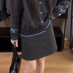 omelet蛋卷  韩系秋款甜美刺绣设计百搭宽松毛衣女