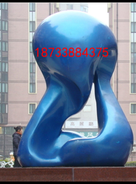 定做小区不锈钢抽象雕塑园林景观