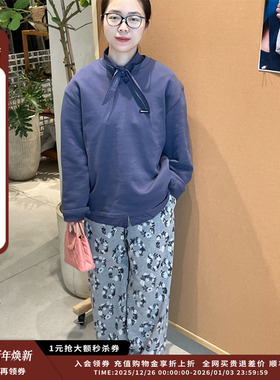 【现货】设计师品牌OIIORIRI 25SS运动剪口圆领长袖卫衣JULY