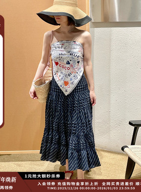 【新品】品牌IMMI 25SURPLUS格纹多层抽褶半身裙MWESSWSK0440X