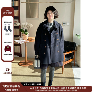 设计师品牌IMMI25AW羊绒双面呢双排扣外套MWEFWWJK1142X 现货